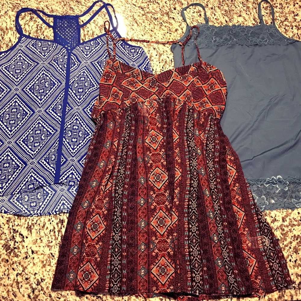 Lot of 3 Maurice's Cami Blouses Sleeveless